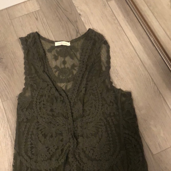 Green Lace cardigan - Picture 3 of 4